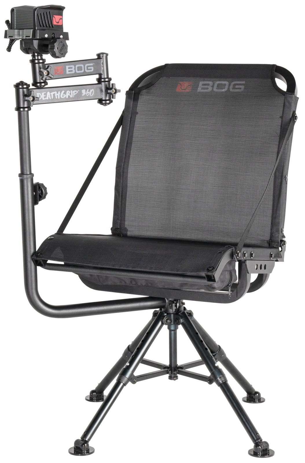 BOG Battenfeld 1134447 DeathGrip 360 Shooting Rest Chair, Black Aluminum