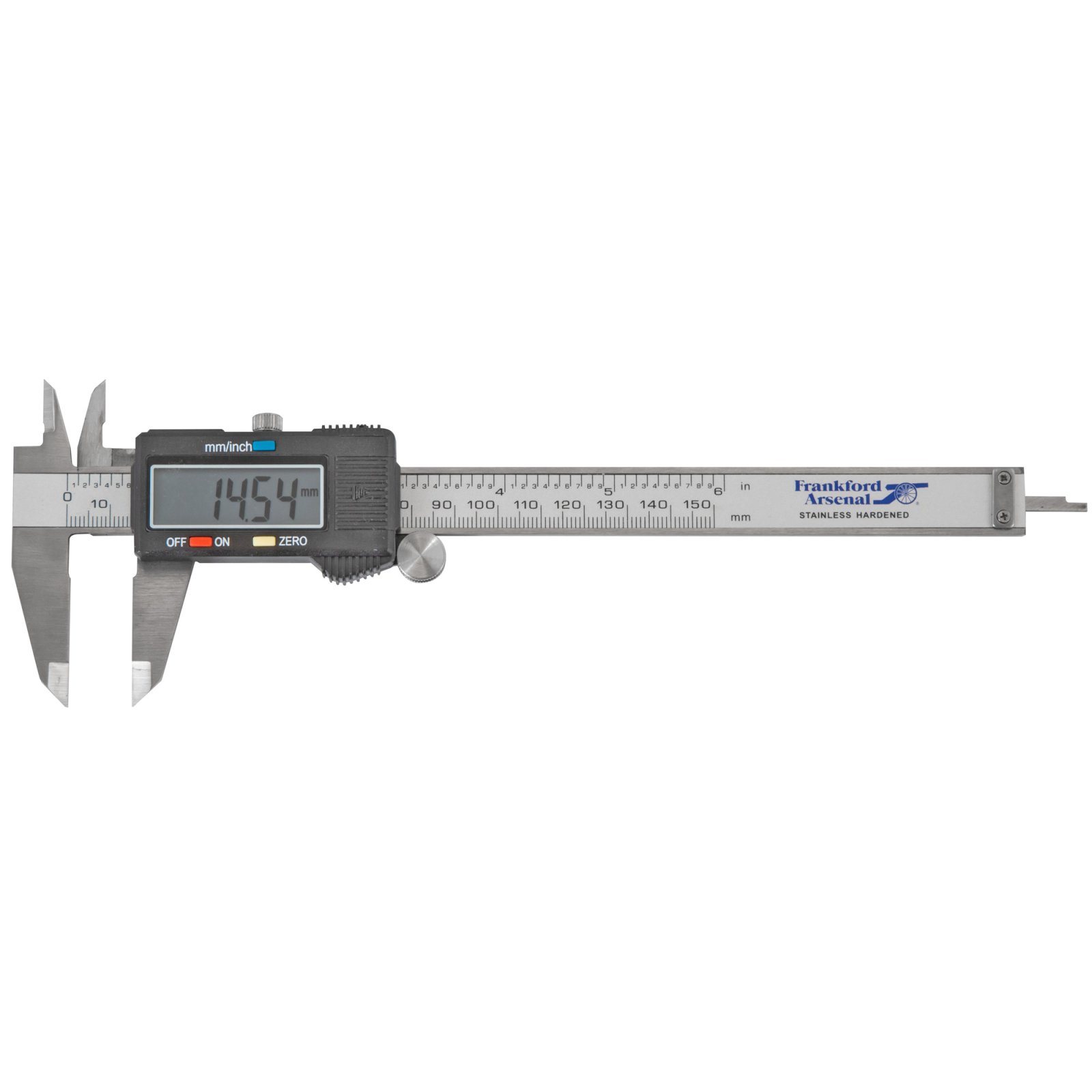 Frankford Arsenal 672060 Electronic Caliper 6 in Stainless Steel Blue