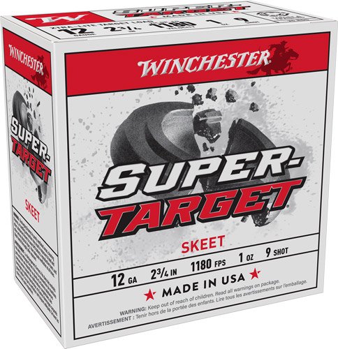 Winchester Super Target 12GA 1180FPS 1oz #9 Shot 250rd Case
