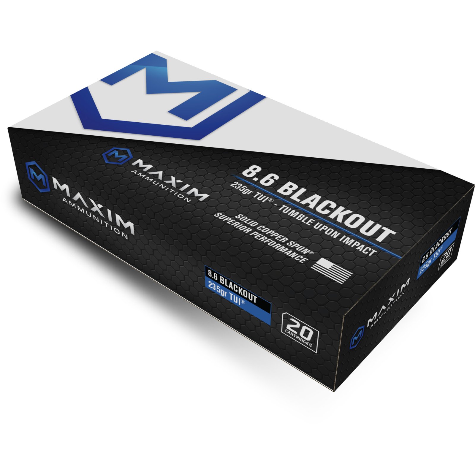 Buy Maxim Defense SBA Short Barrel Ammunition 8.6 Blackout 285 20 Rounds online