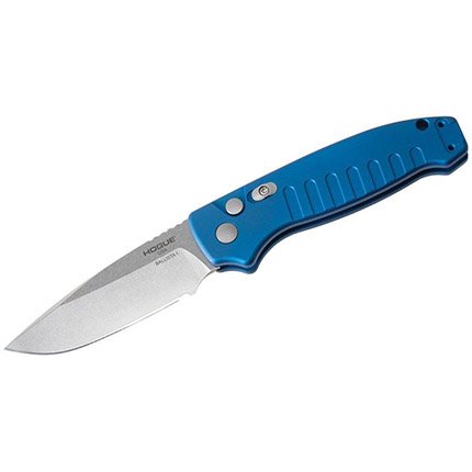 Buy Hogue 64133 Ballista 3.5" Blue Aluminum Drop Point 154CM Blade online