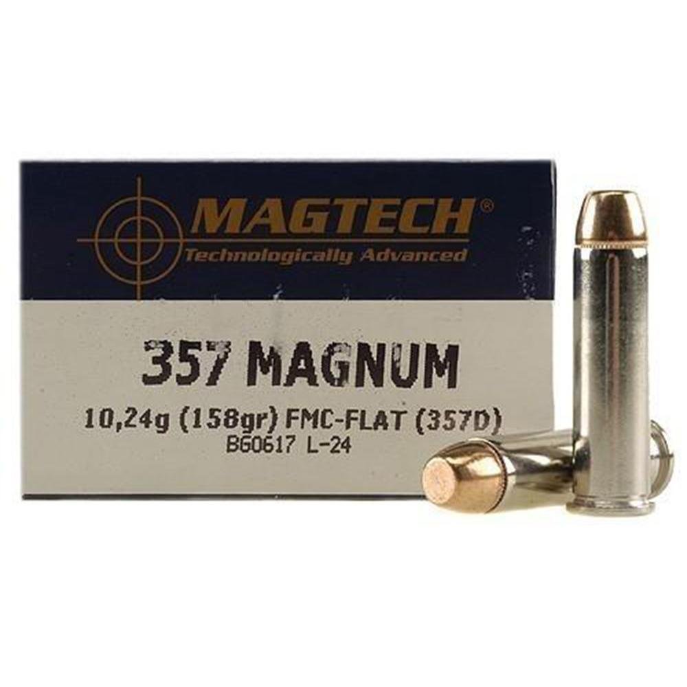 Buy Magtech 357D Range/Training 357Mag 158gr Full Metal Jacket Flat Point 50 online