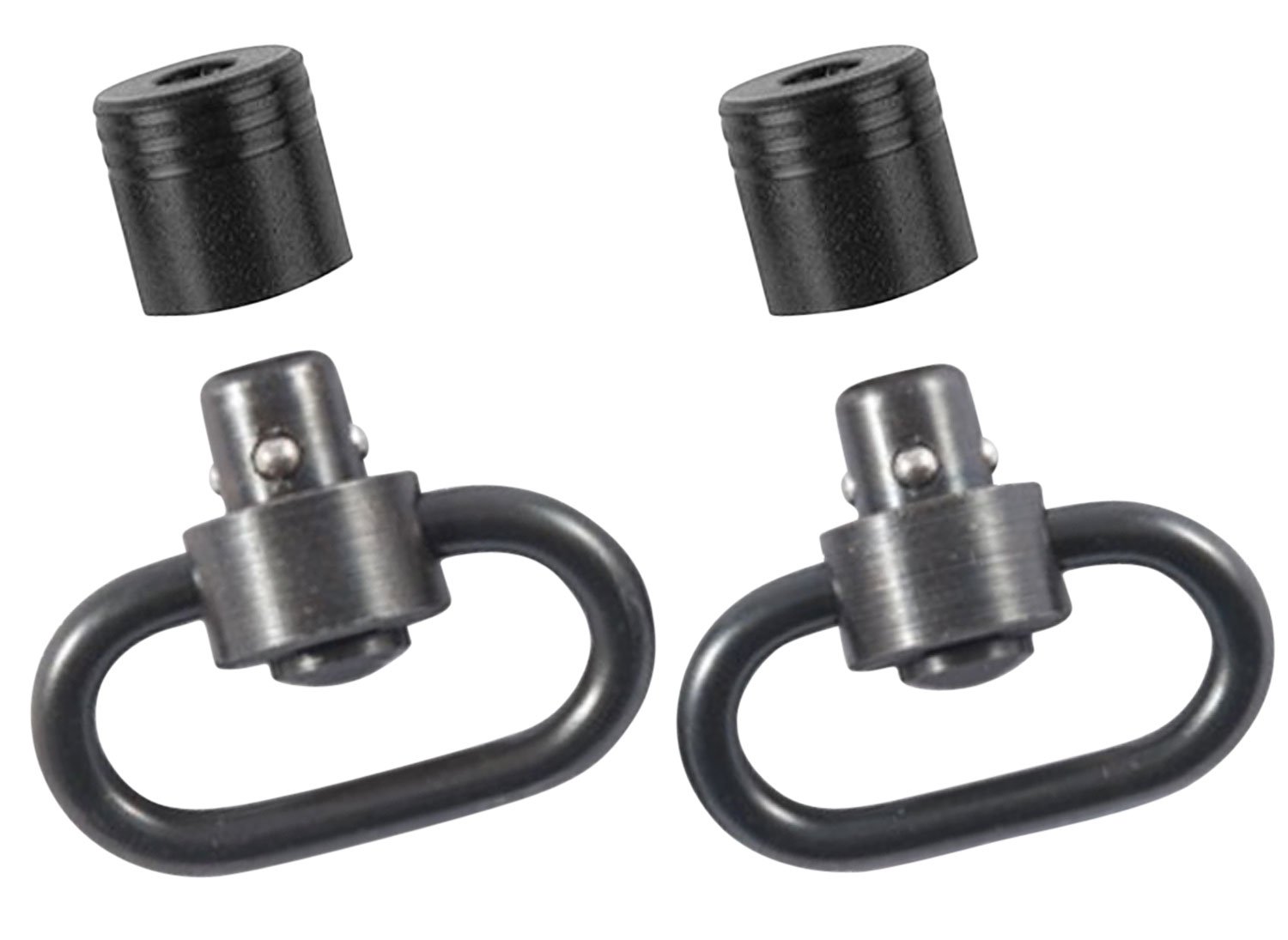 Outdoor Connection PBS19122 Push Button Swivel Set 1.25" Black Steel - OUT - 1.25"