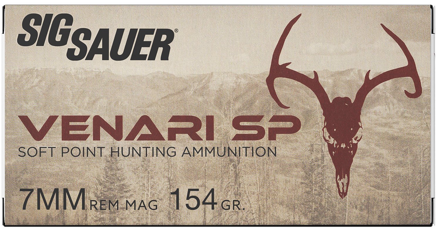 Sig Sauer V7MMSP15420 Venari 7mmRemMag 154gr Soft Point 20 Rounds