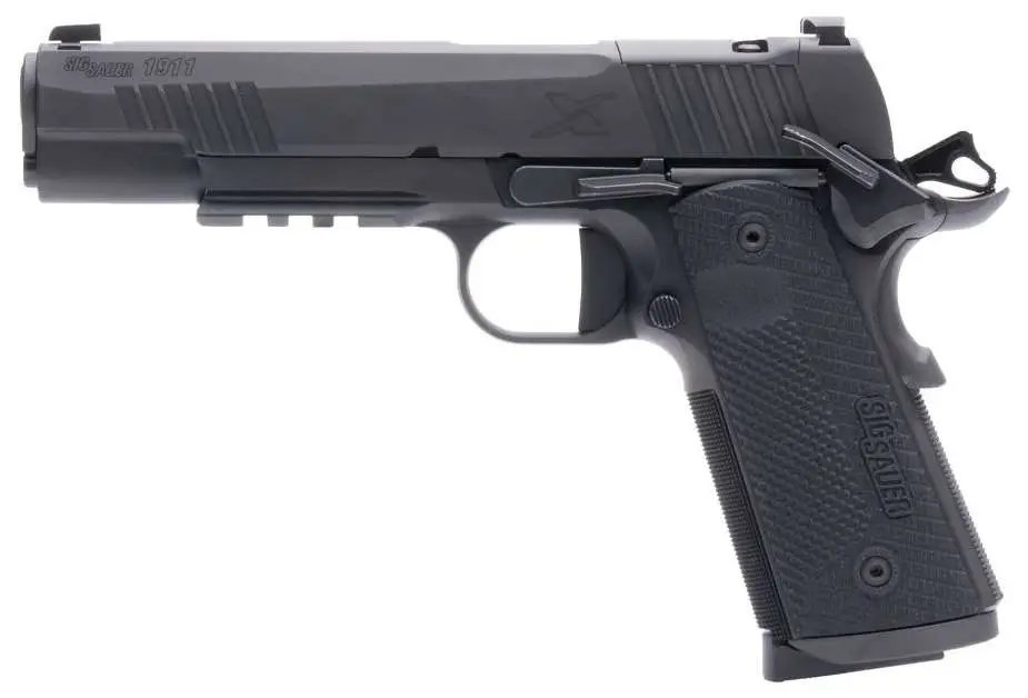 Sig Sauer 1911X 45AP 8+1 Black DLC X-Ray3 Sights G10 Grips 5" Barrel - Sig Sauer - 45 ACP