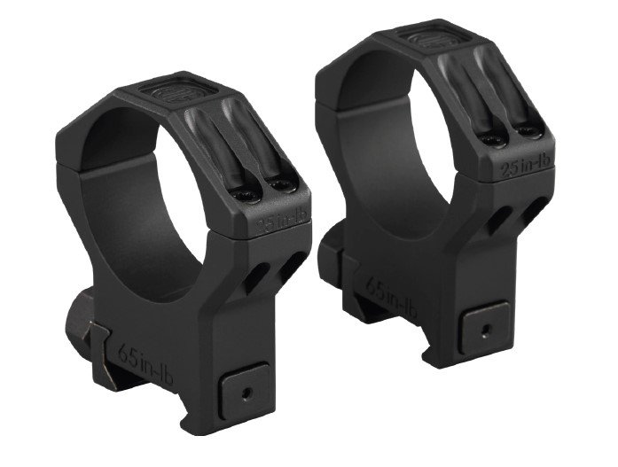Sig Sauer SOA64003 Alpha 6 34mm High Scope Ring Set Black Stainless Steel