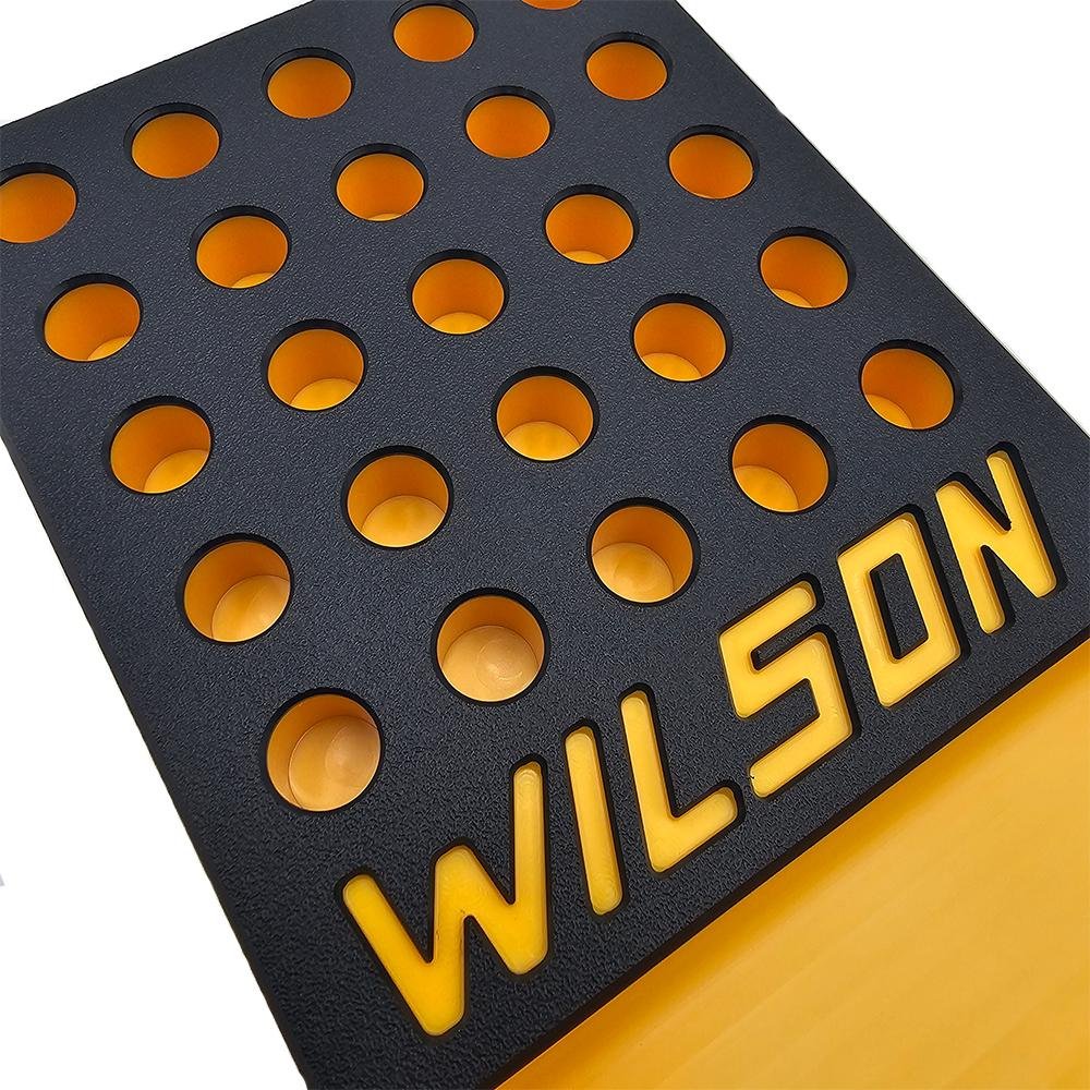 L.E. Wilson W25-PBY12 Reloading Tray 25-Hole Black/Yellow .473 Diameter