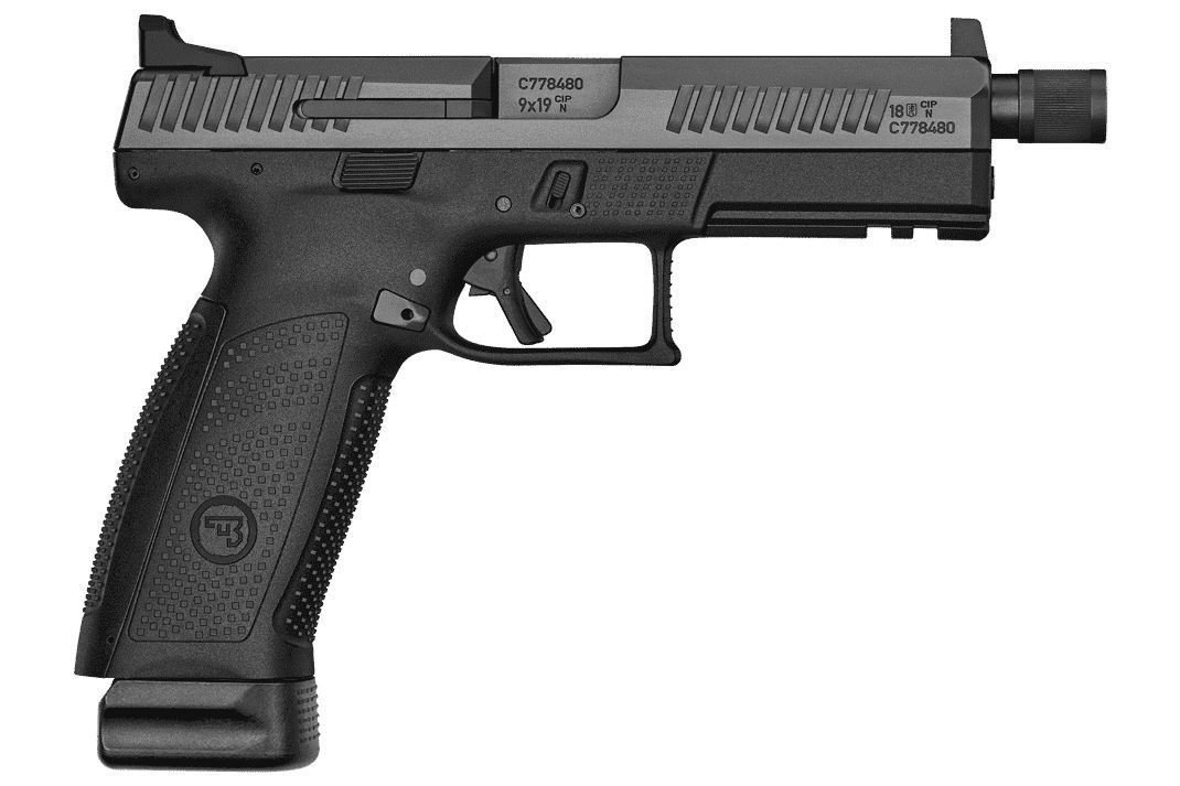 CZ P-10 F Pistol 9 mm 4.5 in. Black/Nitride 10+1 rd. NS SR