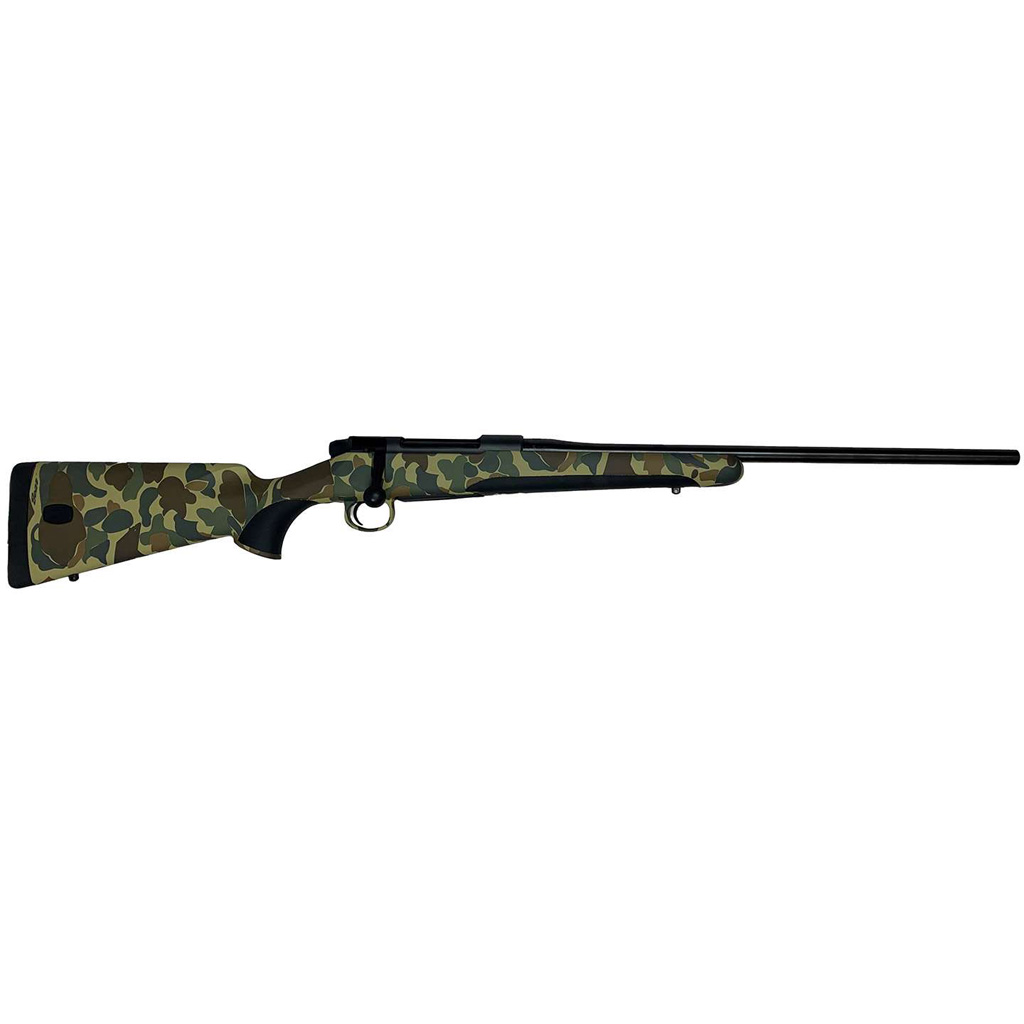 Mauser M18 Savanna Rifle 300 Win. Mag. 24 in. Old School Camo Threaded RH