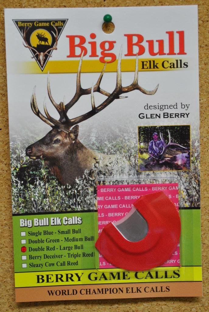 BERRY R2 Red Double Reed Call Large - Two Latex Layers for Deeper Bugle - BERRY