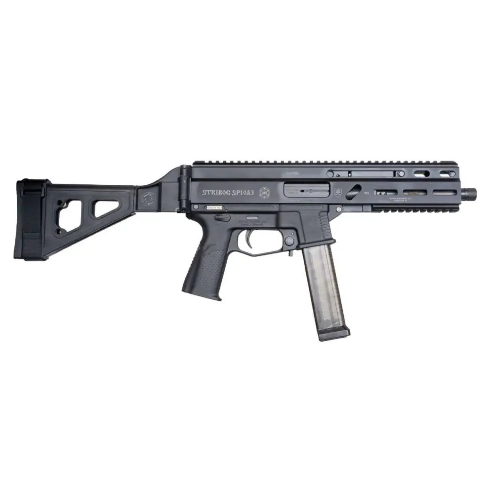 Global Ordnance SP10A3 10mm Auto 8" Black SB Tactical Brace