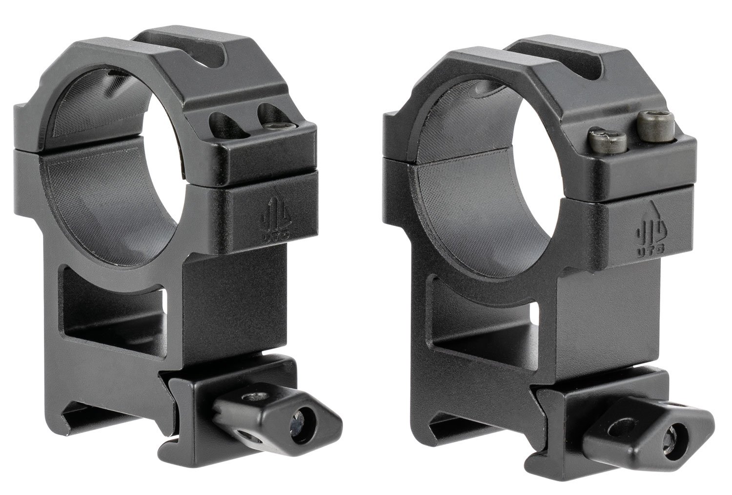 UTG RG2W3224 Max Strength 30mm High Scope Rings Black Anodized