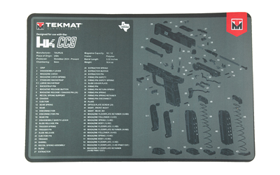 TekMat Tekmat for HK CC9 Cleaning Mat Black