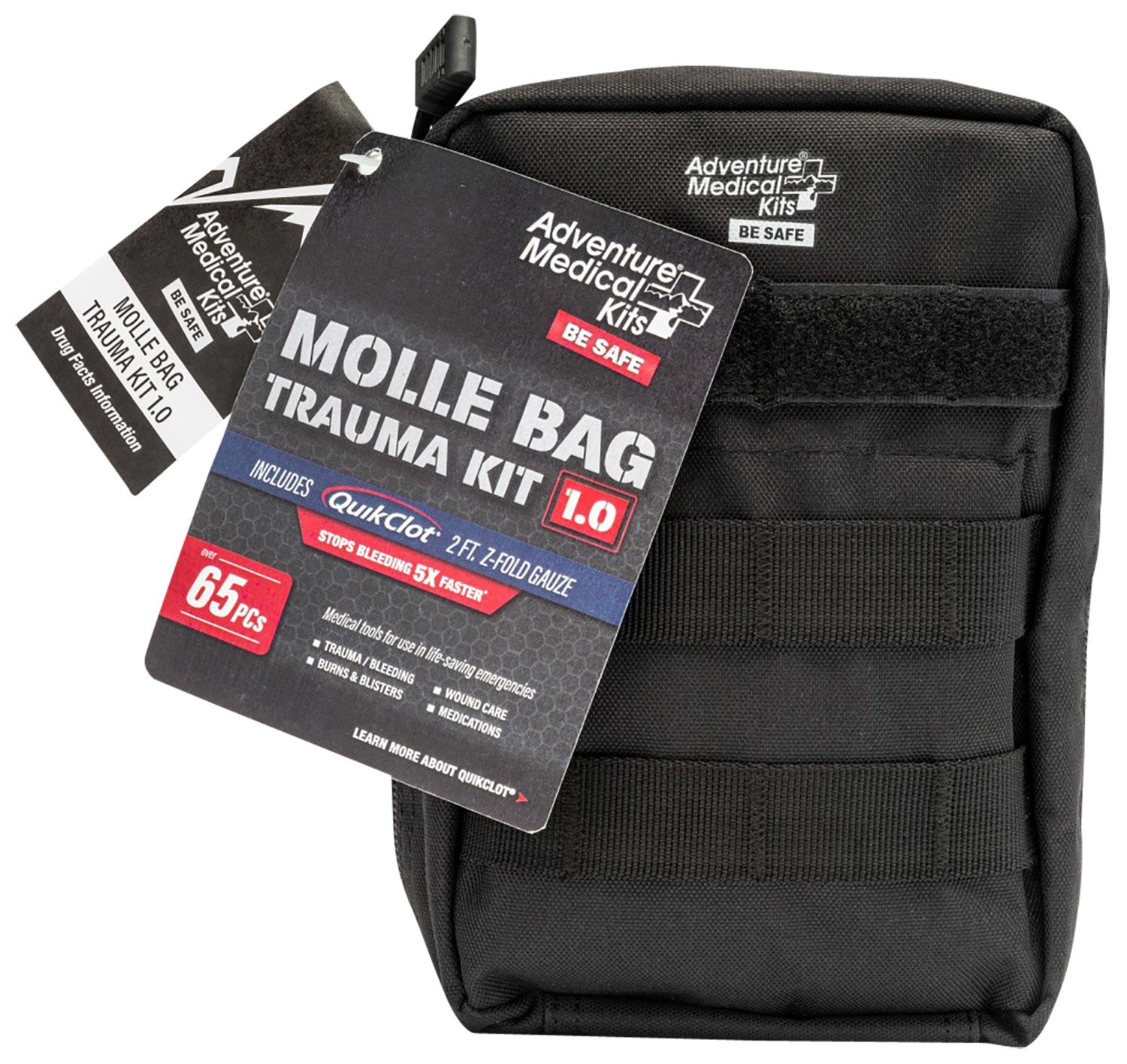 Adventure Medical Kits 20640299 MOLLE Trauma Kit 1.0 Black Bag