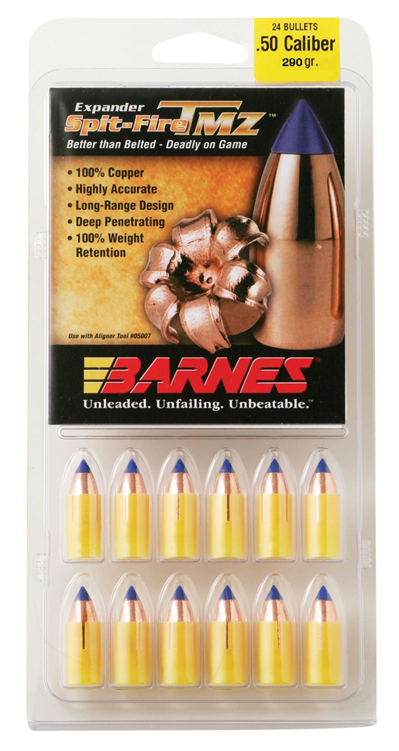 Barnes 30604 Spit-Fire TMZ Muzzleloader Bullets 50 Cal 290gr 24-Pack - Browning - SPIT-FIRE TMZ