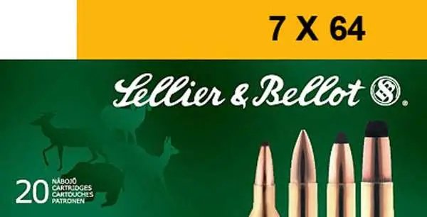 Sellier & Bellot SB764B 7x64 Brenneke 173G Soft Point Ammo 20 Rounds - Sellier & Bellot - 7x64