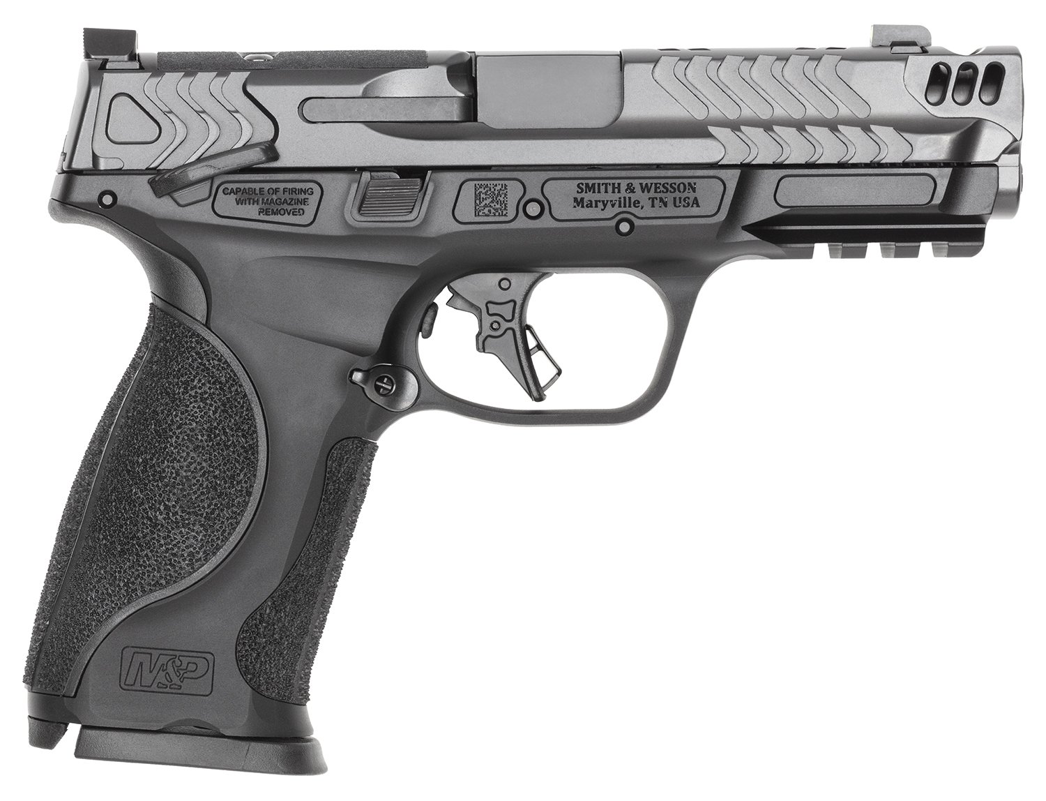 Smith & Wesson 14338 M&P PC M2.0 9mm Luger 4.22" Optic Ready/Serrated Slide - Smith & Wesson - 9mm Luger (9x19 Parabellum)