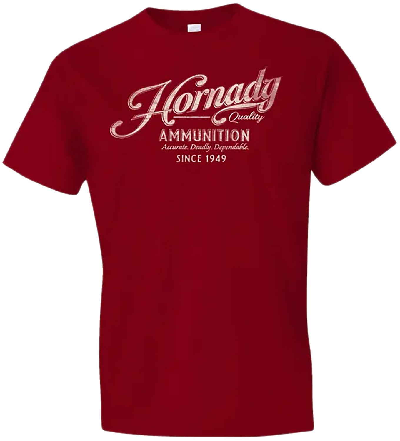 Hornady 31874 Vintage Script Red Cotton Semi-Fitted XL Shirt - HDESIGN - SEMI-FITTED