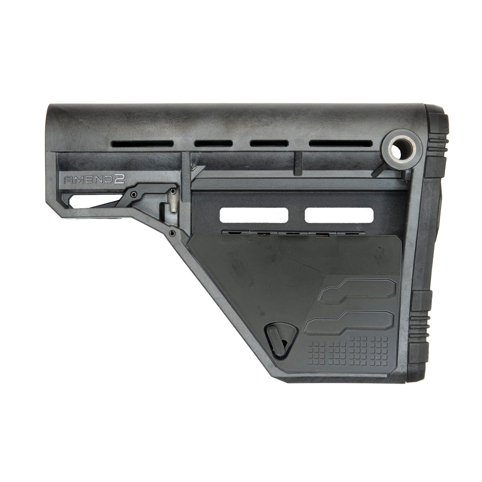 Amend2 A2AMSLOWSCBN Modular Stock AR-15 MilSpec M-LOK Carbon Gray
