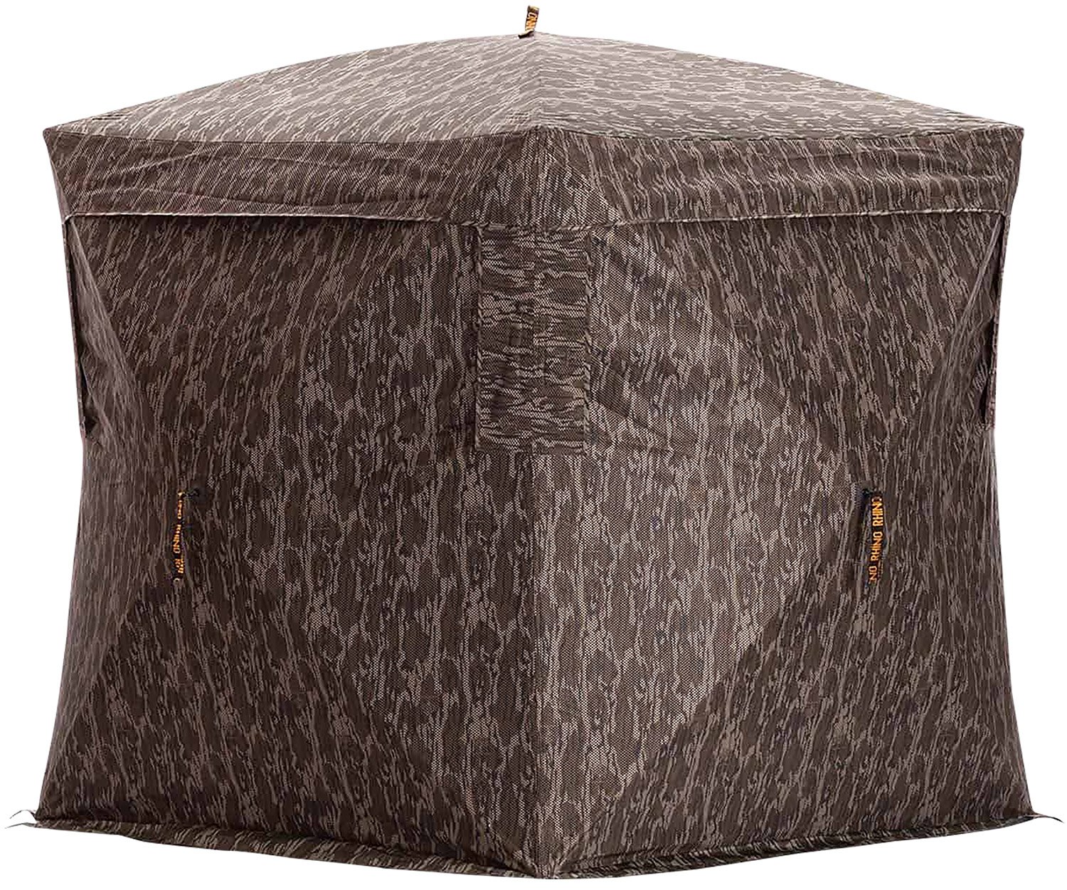 Rhino Blinds RBO187 180 5 Hub Mossy Oak Bottomland 150D Mesh Blind