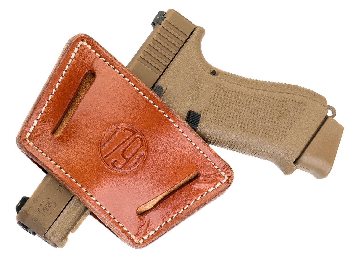 1791 Gunleather UIW-X-CBR-A Universal IWB/OWB Holster, Large, Brown - 1791 Gunleather - CLASSIC BROWN