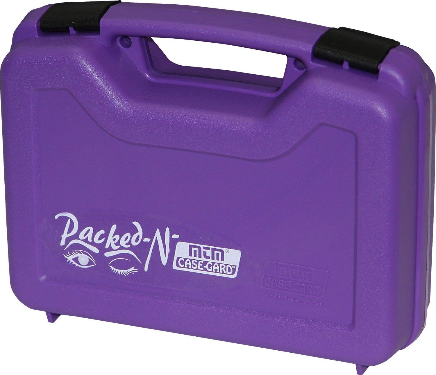 MTM Revolver and Handgun up to 4in Purple Single Pistol Case (805-25) - MTM Case-Gard