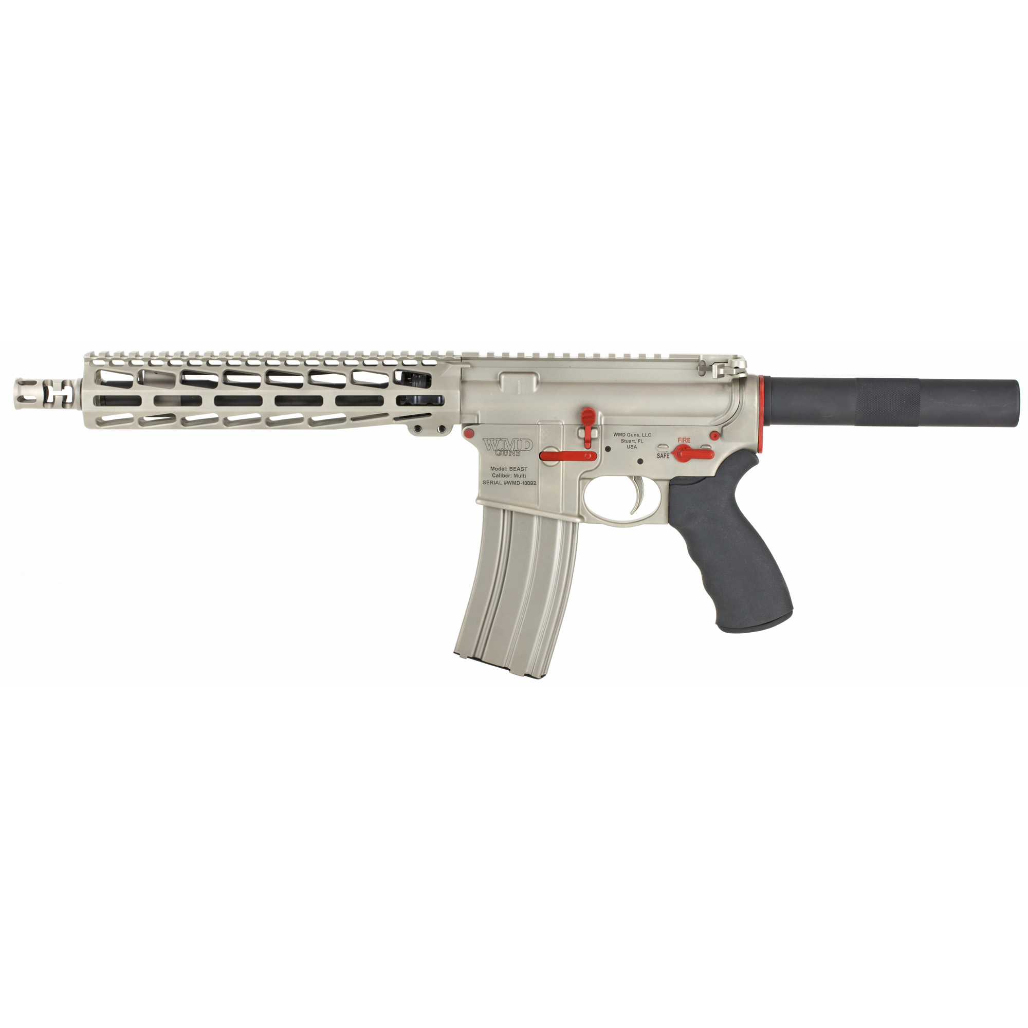 WMD Guns NIBXARPISTOL-RSR AR-15 Pistol 223/5.56 10.5" 1:7 Nickel Boron