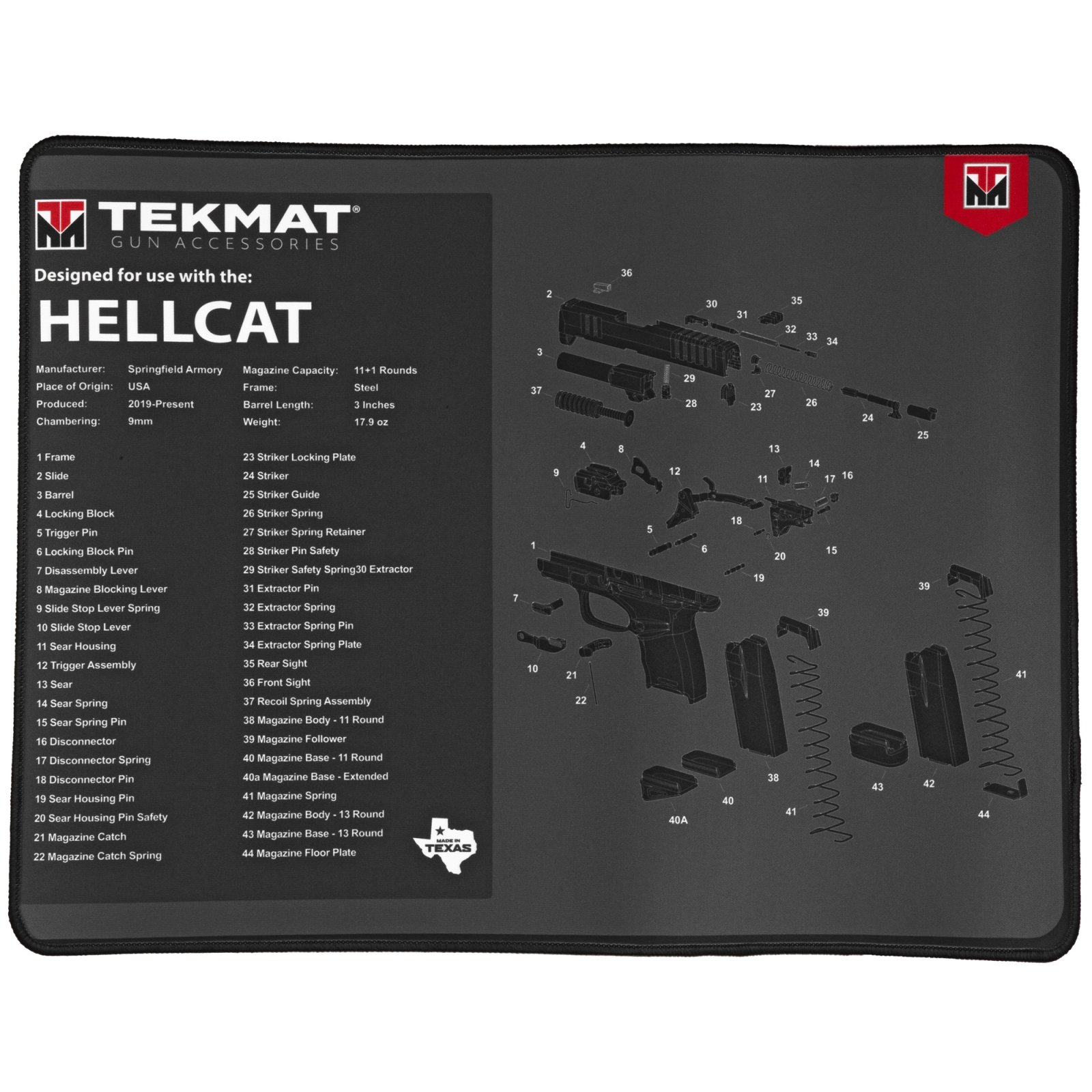 TekMat Ultra 20 Mat Springfield Hellcat