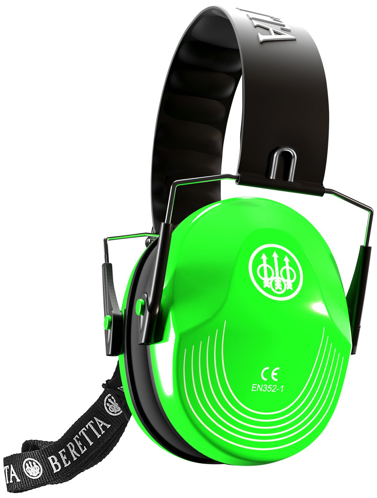 Beretta CF1000000207FF Safety Pro Earmuffs 25dB Florescent Green/Black