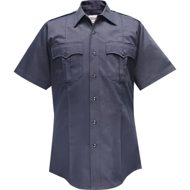 Buy Flying Cross Duro Poplin Short-Sleeve Shirt Sewn-In Creases online