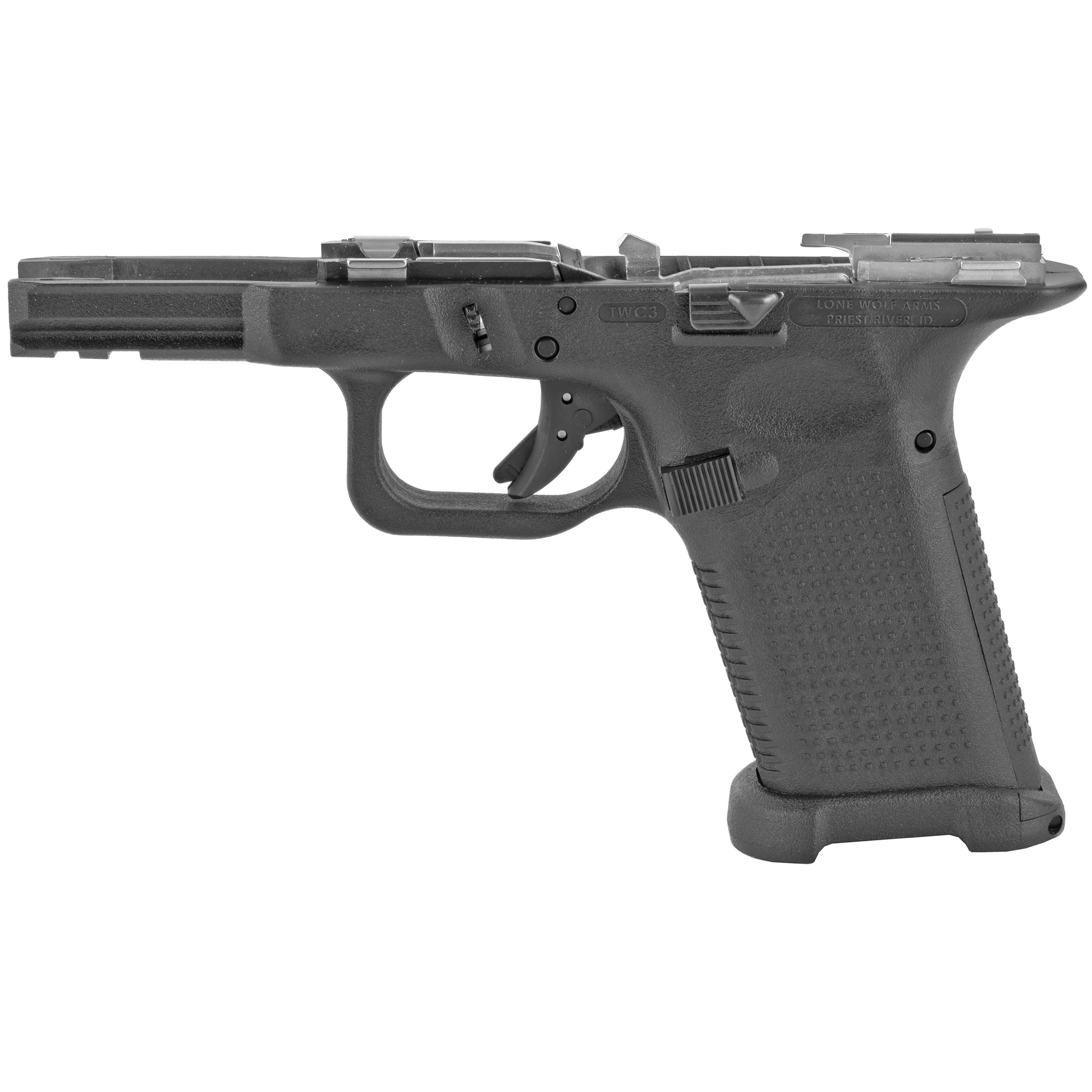 Lone Wolf LWD-TWC3-BUILT Compact Textured Frame Black Glock 23/32