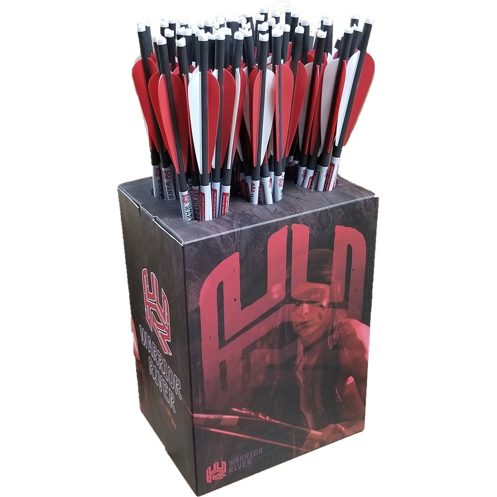 Warrior River WRBOLT20-72 Carbon Crossbow Bolt 20" Half Moon 72 Pack