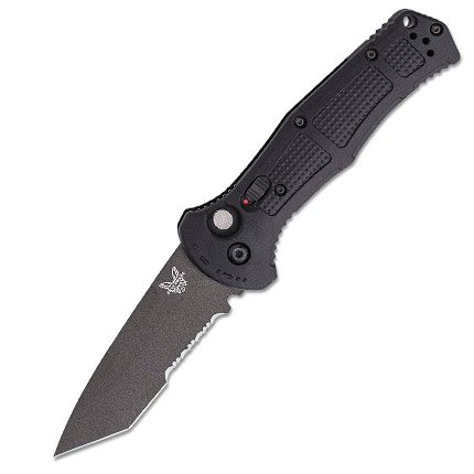 Benchmade 9071SBK Claymore 3.6" Auto Tanto Black Grivory Scales - Benchmade