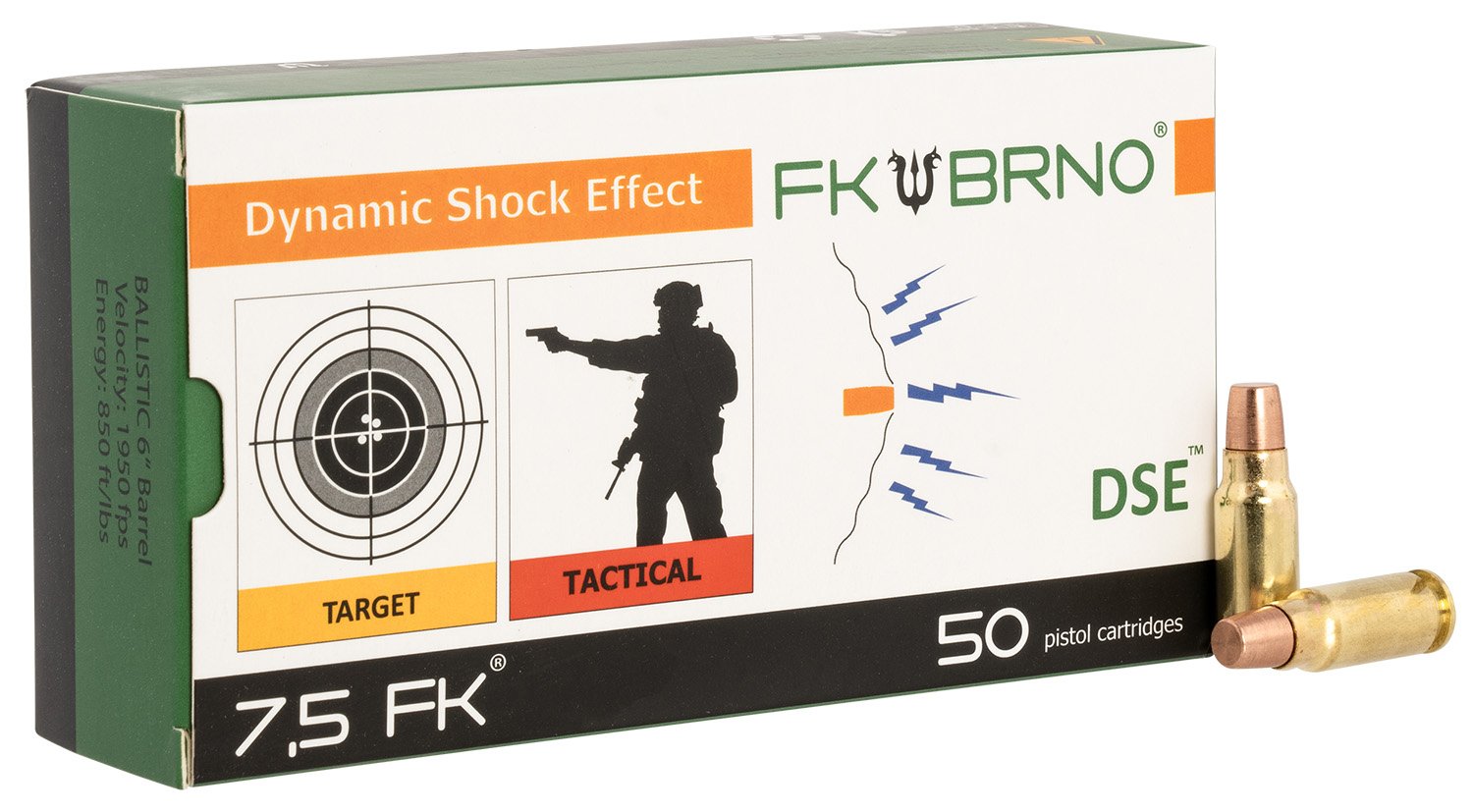 FK Brno FKAMHVF950 F9 7.5FK 101gr Ammo 50/Box 12/Case
