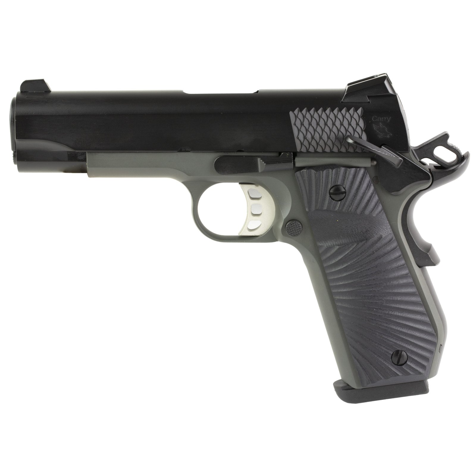 Tisas 1911 Stingray Carry 9mm 4.25in Black Cerakote 10rd G10 Grips