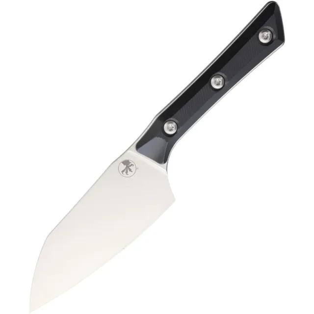 Microtech 3300-10BK Santoku 4.2 In Stonewash Black G-10