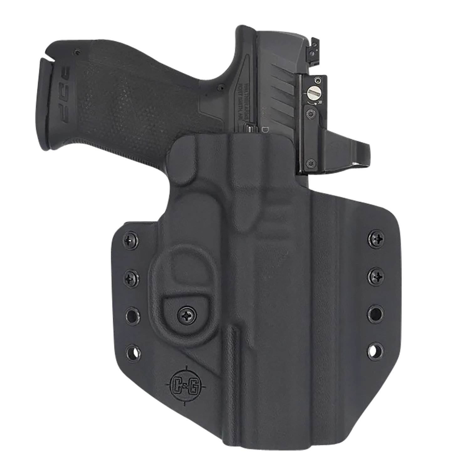 C&G Holsters 1456-100 OWB Kydex Holster for H&K VP9SK Right Handed - C&G Holsters - BLACK