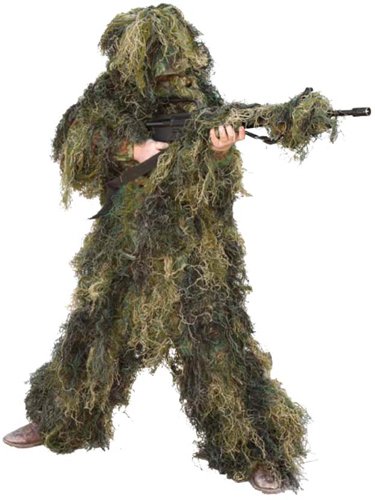Red Rock Gear 70915YM Youth Ghillie Suit Medium 5-Piece Woodland