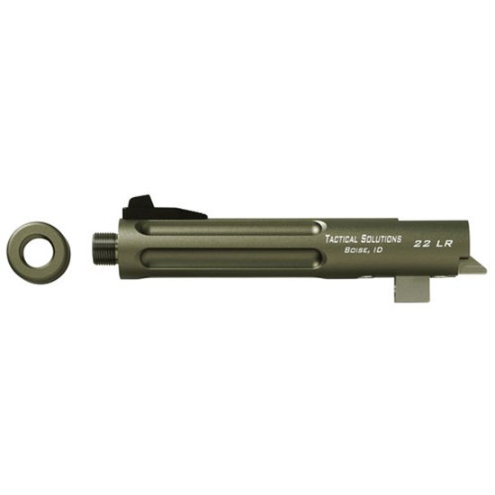 Tactical Solutions Trail-Lite 5.5in Browning Buck Mark Barrel OD Green