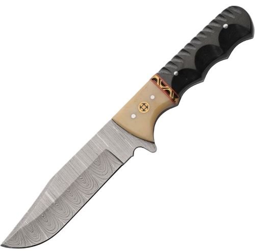 SZCO RITE EDGE 4.5" MICARTA BONE BOLSTER W/LEATHER