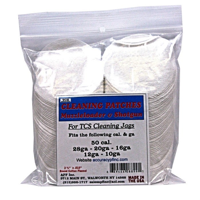 Buy TCS CLEANING PATCHES 50 CALIBER MUZZLELOADER-12 GAUGE online