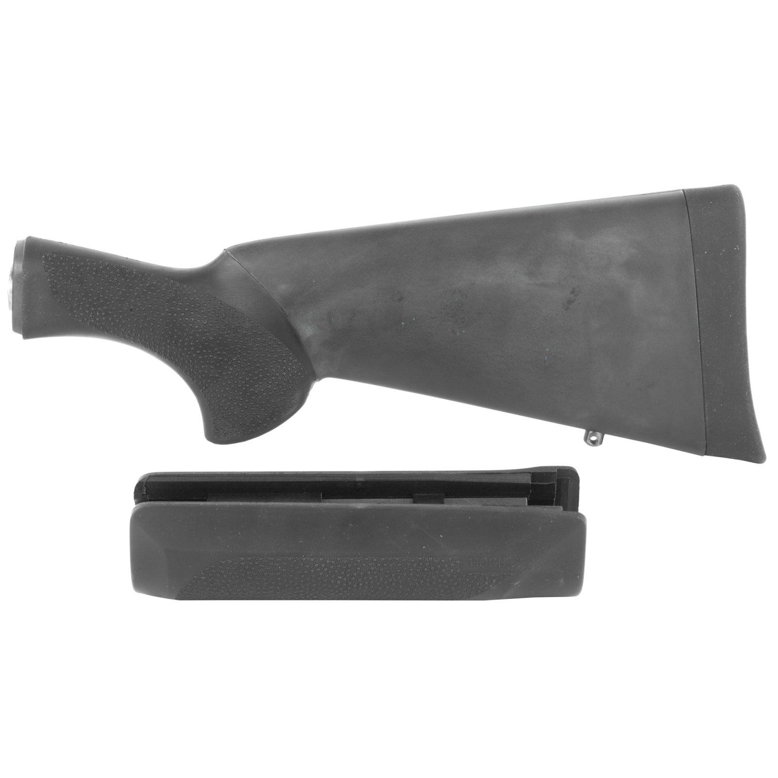 Hogue 08712 OverMolded Combo Kit Black Stock & Forend for Remington 870