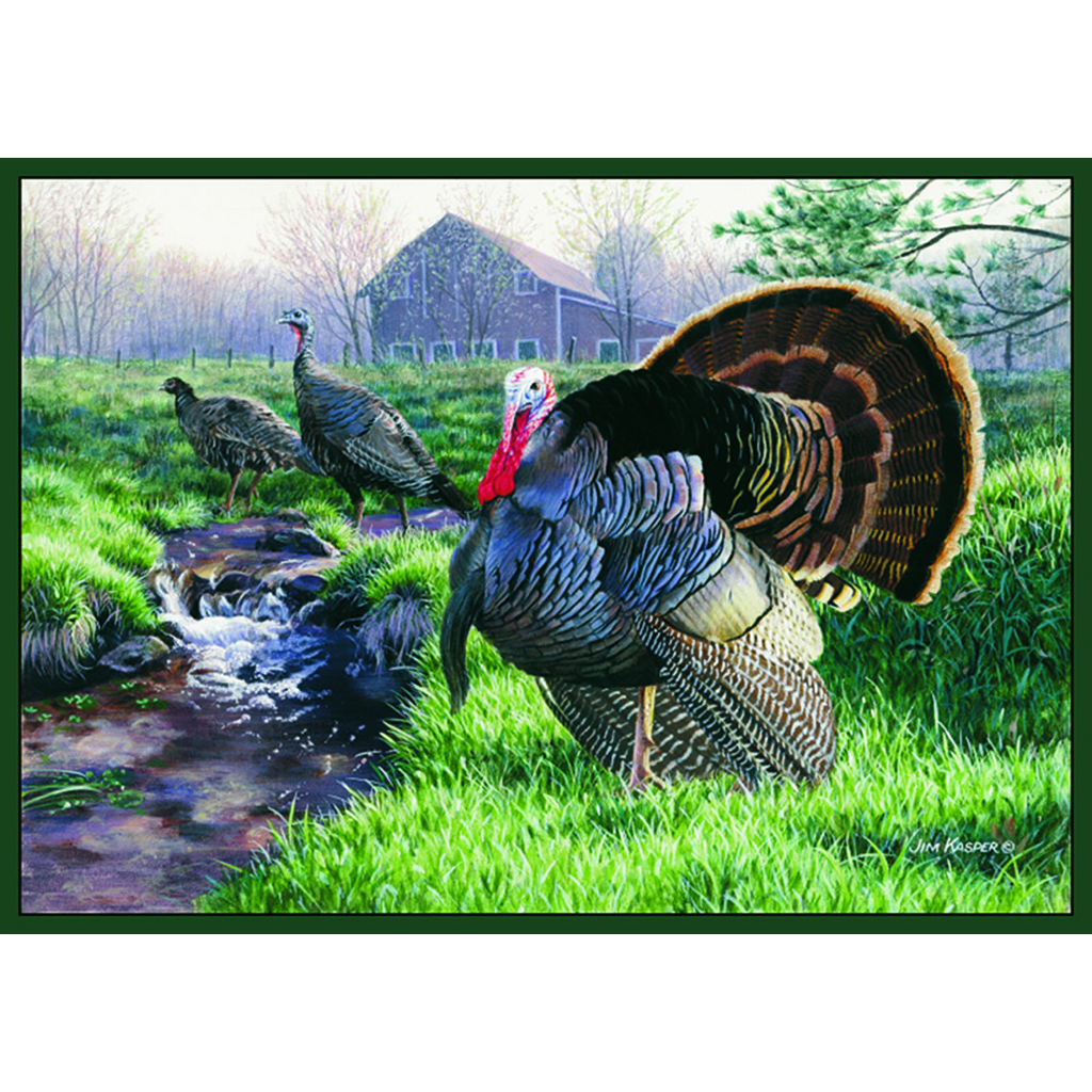 Turkey Custom Rug 762990003491, 100% Nylon, Scotchguard, 37x52, Non-Skid