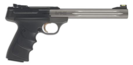 Browning Buck Mark Lite *CA Compliant 22 LR 10+1 7.25" Matte Gray Fluted Barrel, Matte Black Serrated Steel Slide, Matte Gray Aluminum Frame, Black Ultragrip RX Grips - Browning - 22 LR