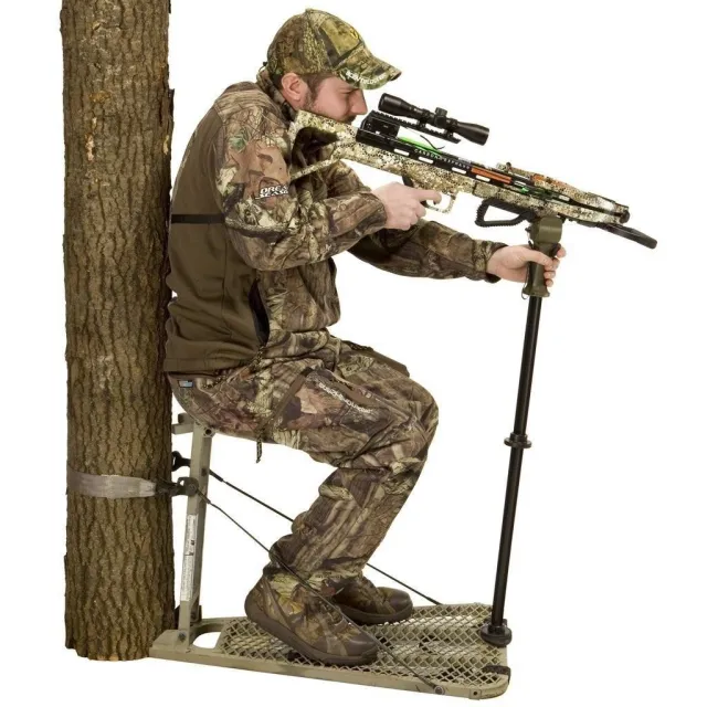 SolidAim Shooting Stick for Rifle & Crossbow - Retractable from 8-60 - Non Typical Inc./Cuddeback for sale at TheGunDock