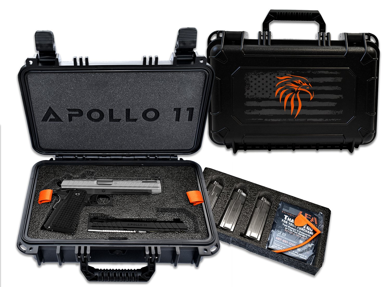 Live Free Armory LFAPF812076 Apollo 11 9mm 17+1 4.15" Gray Cerakote - LFA - 9x19mm