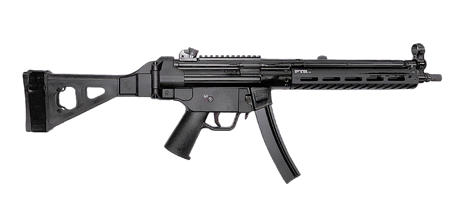 PTR 9LTBR 9x19mm Pistol 16" Barrel 30RD SB Tactical Brace Black