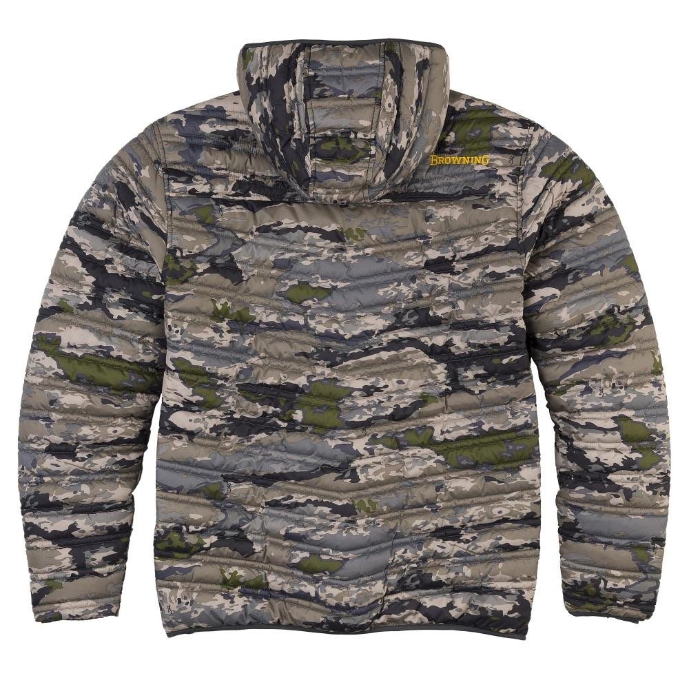 Browning Packable Puffer Jacket OVIX Camo Small 100% Polyester Insulation