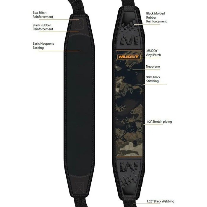 Muddy Pathfinder Rifle Sling Veil Canyon Grey