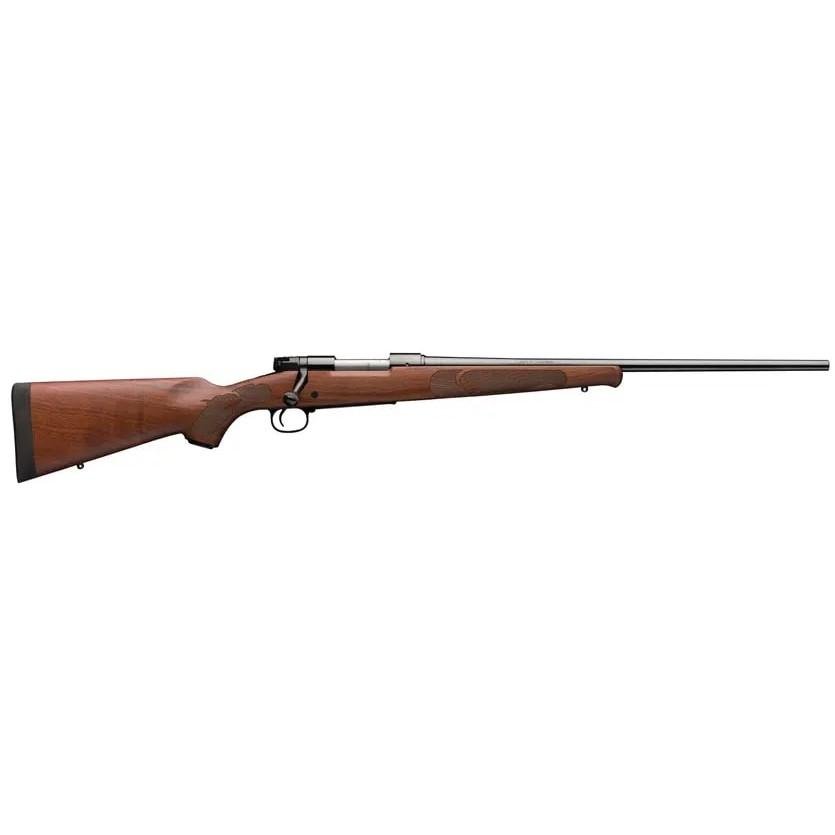 Winchester Model 70 Featherweight 7mm-08 Rem Bolt Action Rifle, 5+1 Capacity, 22" Barrel, Brushed Polish Blued Metal Finish, Satin Walnut Fixed Feather Checkered Stock - Winchester - 7mm-08